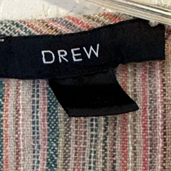 ANTHROPOLOGIE DREW  Linen Blend Striped Jumpsuit Romper MEDIUM SMALL - Picture 8 of 13